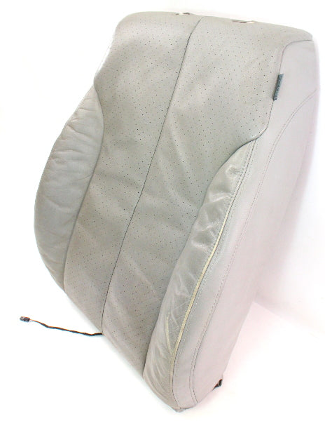 LH Front Seat Back Rest Foam & Cover 06-10 VW Passat B6  - Grey Leather