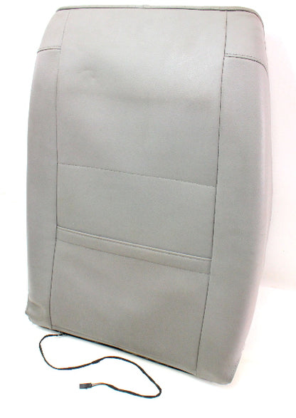 LH Front Seat Back Rest Foam & Cover 06-10 VW Passat B6  - Grey Leather