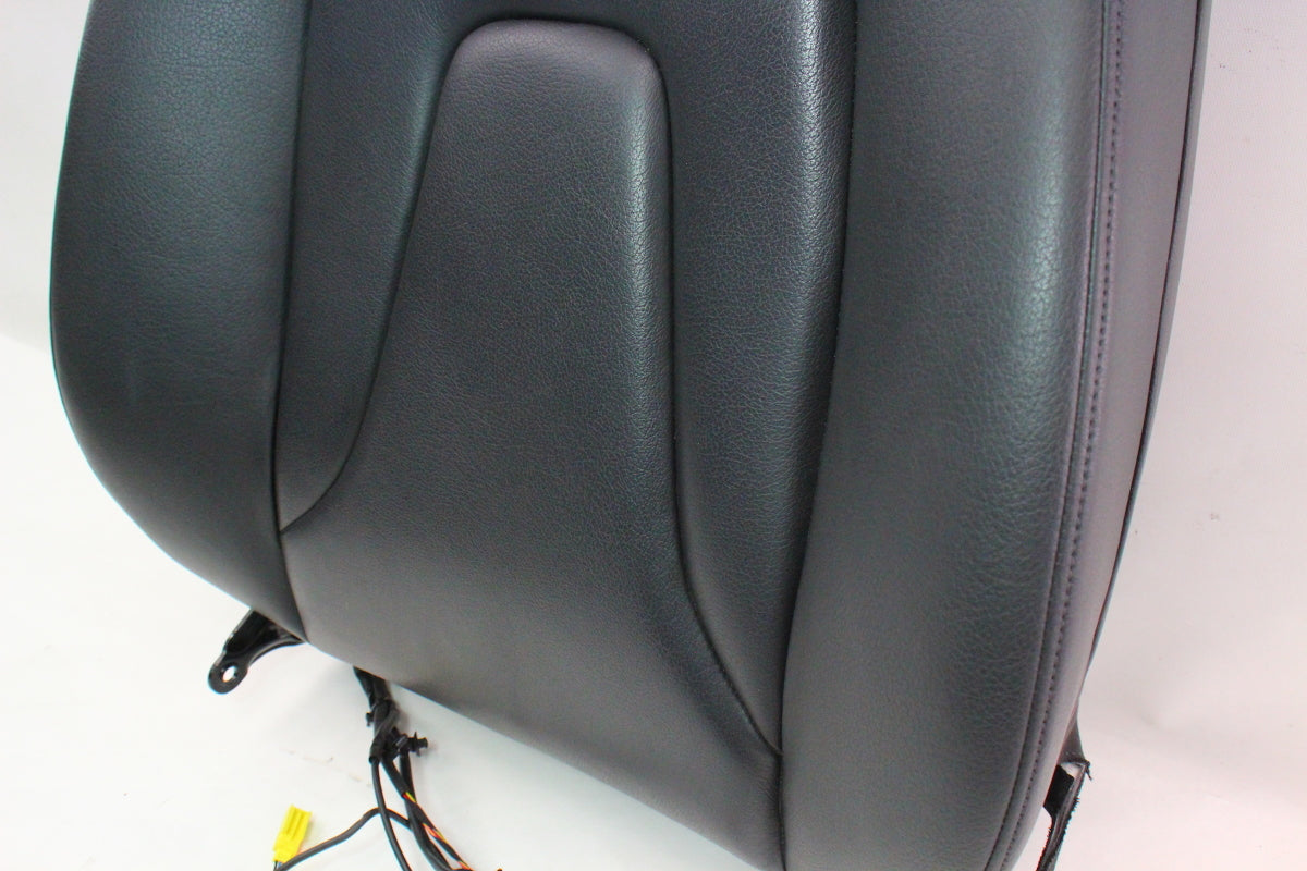 RH Front Seat Back Rest 2009 Audi A4 B8 - Black Leather - Genuine