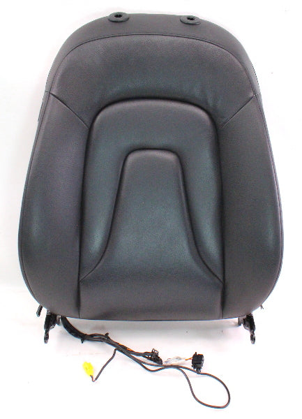 RH Front Seat Back Rest 2009 Audi A4 B8 - Black Leather - Genuine