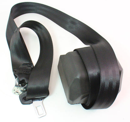 Rear Seat Belt Shoulder Belt 09-15 Audi A4 S4 B8 - Black - Genuine - 8T0 857 805