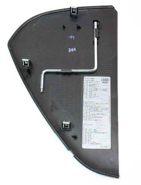 LH Side Dash Fuse Box End Cover 09-16 Audi A4 S4 B8 - Genuine - 8K0 857 085