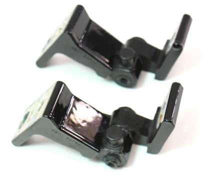 RH Front Door Hinges 09-16 Audi A4 S4 B8 - LY9B Black - Genuine