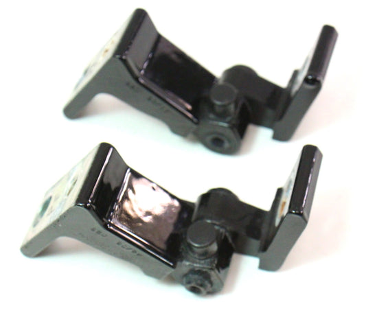 RH Front Door Hinges 09-16 Audi A4 S4 B8 - LY9B Black - Genuine