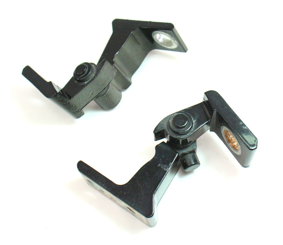 RH Front Door Hinges 09-16 Audi A4 S4 B8 - LY9B Black - Genuine