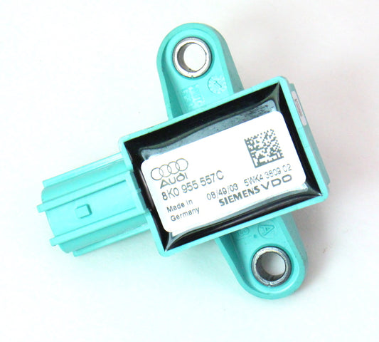 Front Impact Airbag Crash Sensor 09-12 Audi A4 S4 B8 - Genuine - 8K0 955 557 C