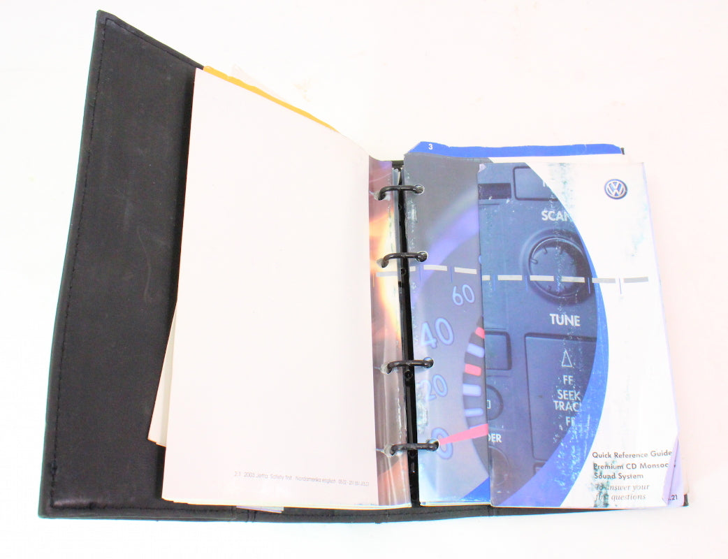 2003 Volkswagen Jetta Owners Manual Book Booklet VW MK4 - Genuine