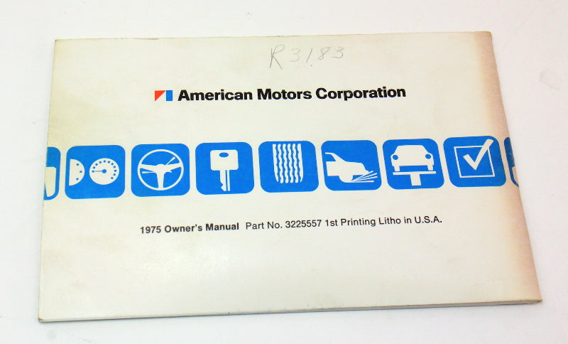 Owners Manual Instruction Book 1975 AMC Gremlin Hornet Matador 3225557