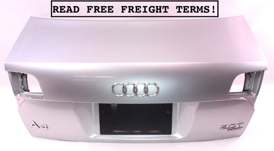 Trunk Deck Lid 05-08 Audi A4 S4 B7 Sedan - Genuine - LY7W Light Silver Metallic