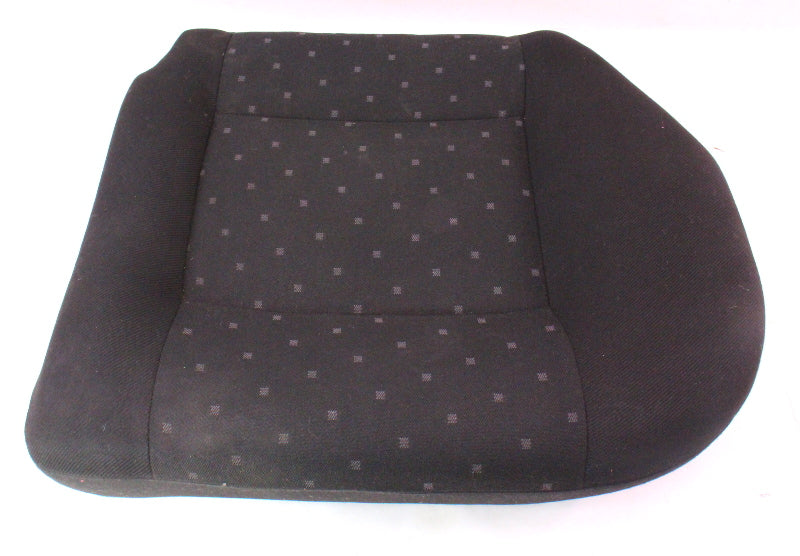 LH Rear Back Seat Cushion Foam & Cover 99-01 VW Jetta Golf MK4 - Black Cloth