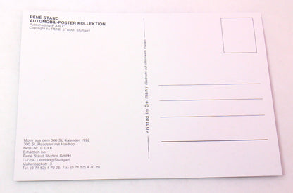 40x Rene Staud Stuttgart Mercedes 300SL Post Cards