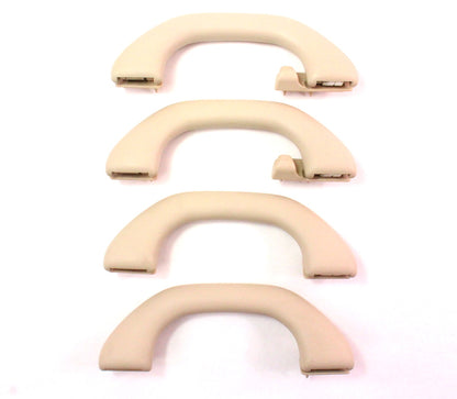 Upper Ceiling Grab Handle & Hook Set 99-05 VW Jetta Golf MK4 - Beige - Genuine