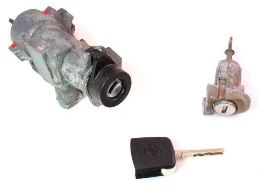 Lock Key Set Ignition Door Handle 99-05 VW Jetta Golf MK4 Beetle - 4B0 905 851 B