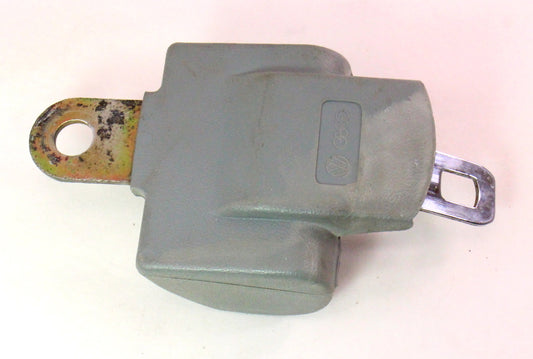 Rear Lap Seatbelt  Buckle 75-84 VW Rabbit MK1 Seat Belt - Grey - Genuine