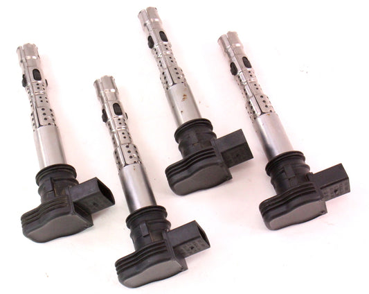 4x Ignition Coil Set 05-10 Audi A4 Q5 RS4 VW Jetta GTI Touareg - 06F 905 115 F
