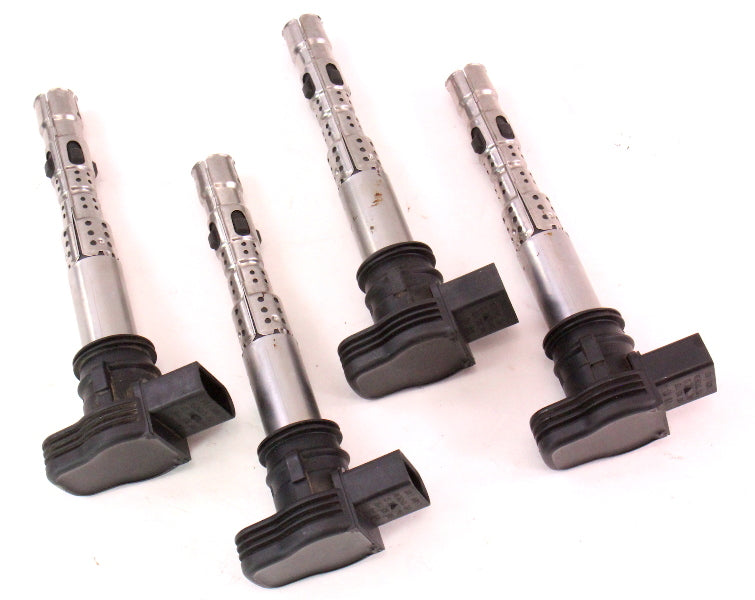 4x Ignition Coil Set 05-10 Audi A4 Q5 RS4 VW Jetta GTI Touareg - 06F 905 115 F