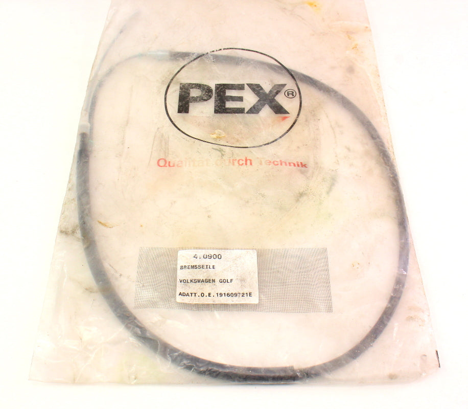 PEX Ebrake Parking Brake Cable 89-92 VW Jetta Golf MK2 Drum - 191 609 721 E