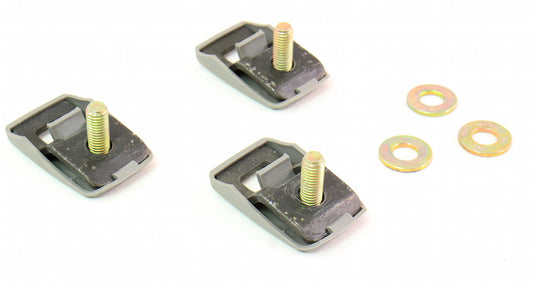 Child Safety Seat Latch Restraint Hooks & Covers Gray VW Jetta Golf GTI MK4