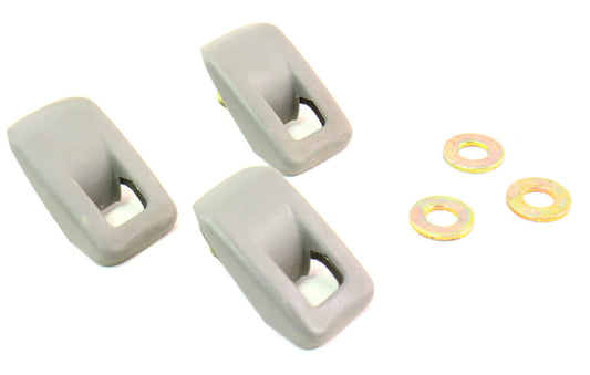 Child Safety Seat Latch Restraint Hooks & Covers Gray VW Jetta Golf GTI MK4