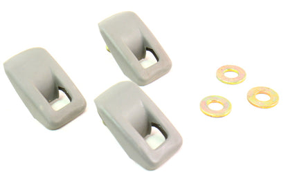 Child Safety Seat Latch Restraint Hooks & Covers Gray VW Jetta Golf GTI MK4