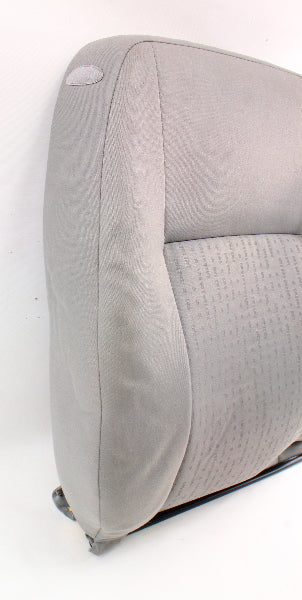 RH Front Seat Back Rest & Cover 02-05 VW Jetta Golf MK4 Grey Cloth - Genuine