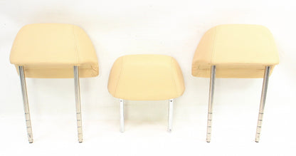 Rear Headrest Head Rest Set 01-05 VW Passat B5.5 Sunshine Beige Leather Genuine
