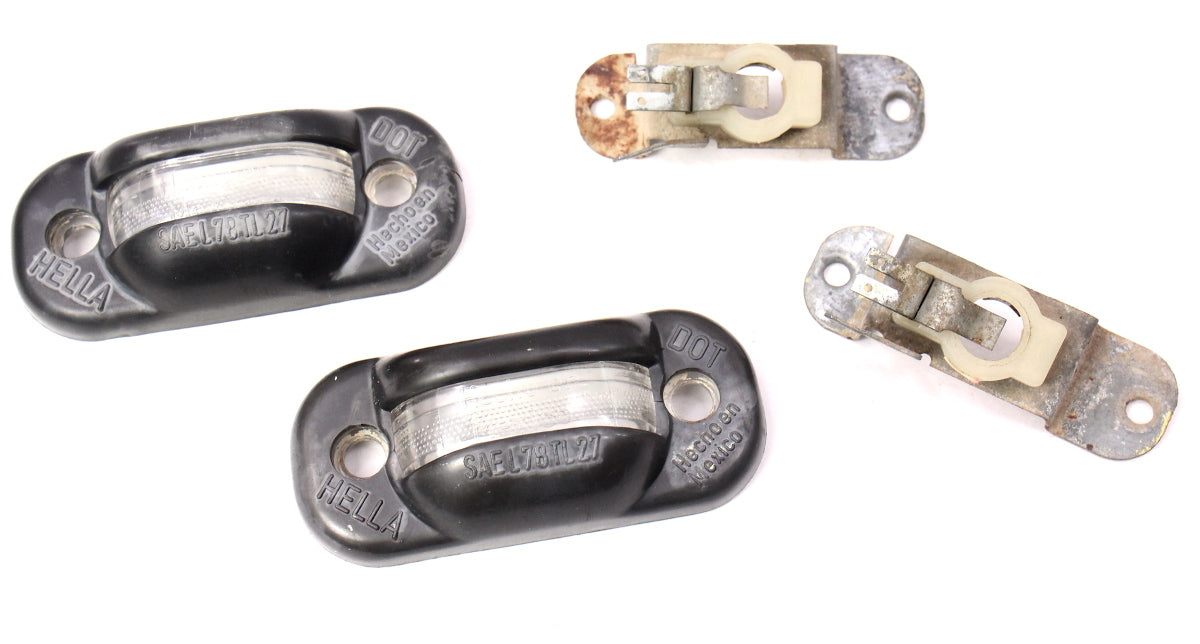 License Plate Light Lamp Lens Holder 75-84 VW Rabbit GTI Jetta MK1 Cabriolet OEM