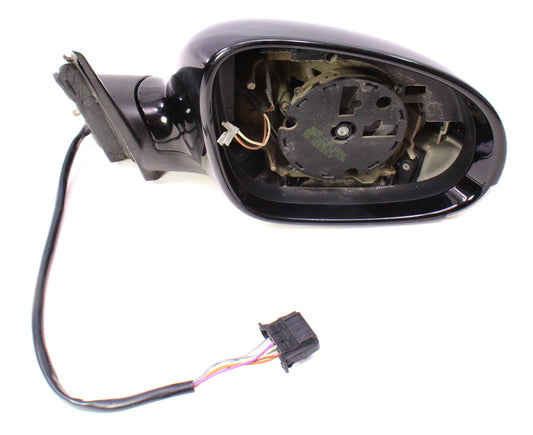 RH Side View Exterior Door Mirror 04-05 VW Passat B5.5 Power Heated L041 Black ~