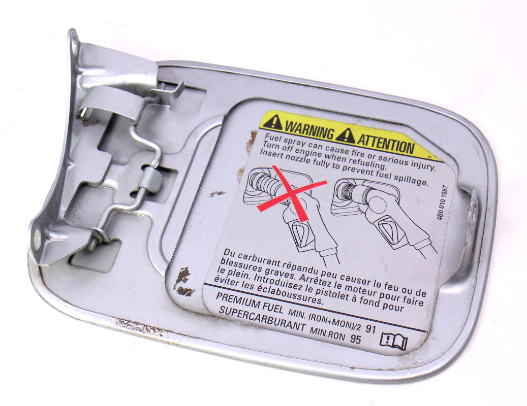 Gas Door Fuel Flap Cover 98-04 Audi A6 C5 Allroad - LY7W Silver  - 4B0 809 905
