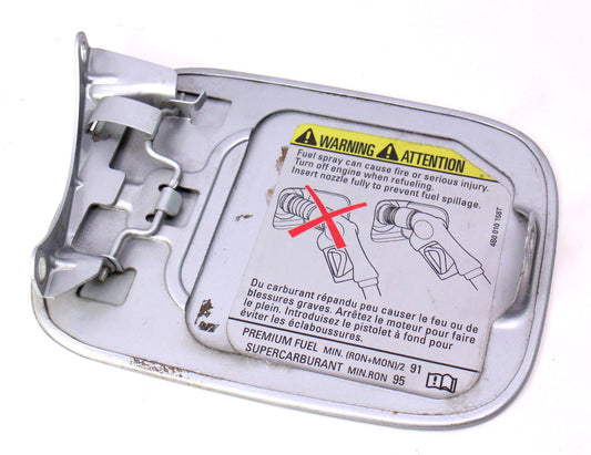 Gas Door Fuel Flap Cover 98-04 Audi A6 C5 Allroad - LY7W Silver  - 4B0 809 905