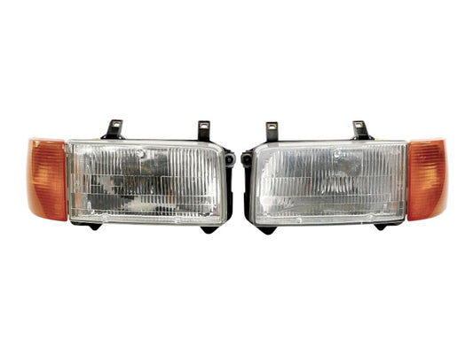 Headlight Head Light Lamp & Turn Signal Set 92-96 VW Eurovan T4 - Genuine OEM