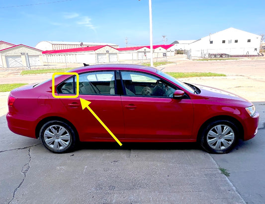 RH Rear Quarter Window Exterior Door Glass 11-18 VW Jetta Sedan MK6 5C6 845 214