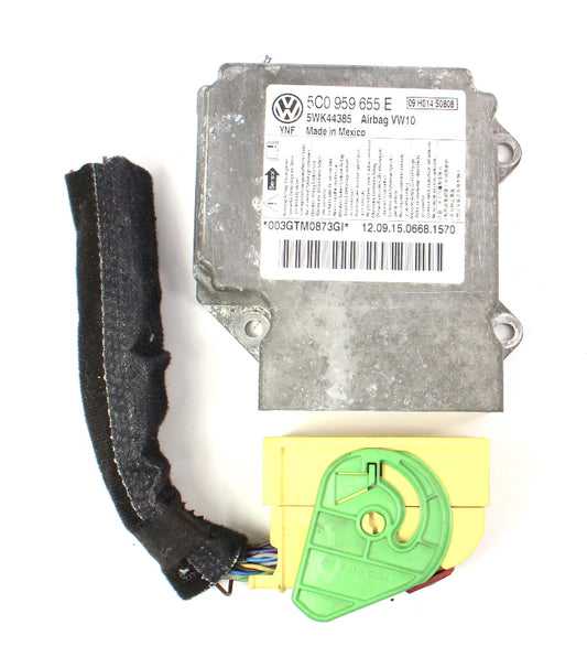 Airbag Computer Control Module & PIgtail VW Jetta MK6 - Genuine - 5C0 959 655 E