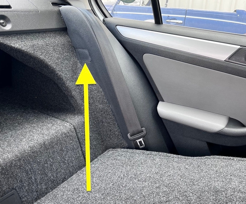 Rear Seat Bolster Screw Bolt Covers Caps Trim 11-18 VW Jetta Sedan MK6 - Genuine