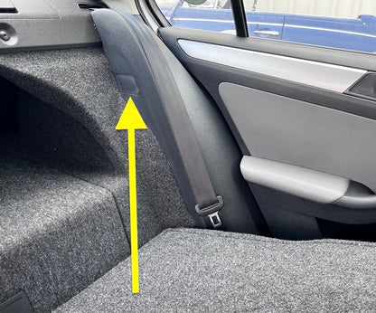 Rear Seat Bolster Screw Bolt Covers Caps Trim 11-18 VW Jetta Sedan MK6 - Genuine
