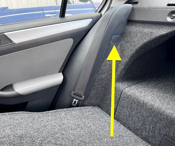 Rear Seat Bolster Screw Bolt Covers Caps Trim 11-18 VW Jetta Sedan MK6 - Genuine
