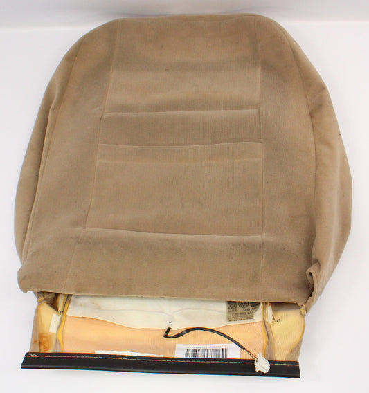 RH Heated Seat Back Rest Cover VW Jetta Golf MK4 Passat Beige Cloth 1J0 963 557