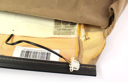 RH Heated Seat Back Rest Cover VW Jetta Golf MK4 Passat Beige Cloth 1J0 963 557