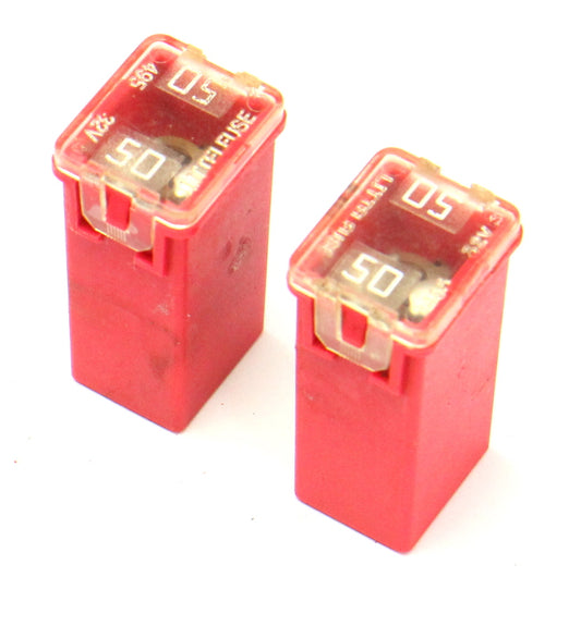 2x Red 50a LittleFuse 11-18 VW Jetta Sedan MK6 495 32v - Genuine