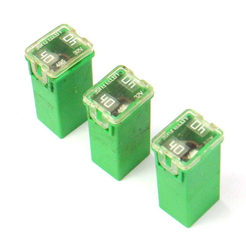 3x Green 40a LittleFuse 11-18 VW Jetta Sedan MK6 495 32v - Genuine