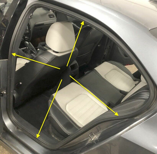 LH Rear Door Opening Weather Stripping Seal 11-18 VW Jetta MK6 - 5C6 867 913 F