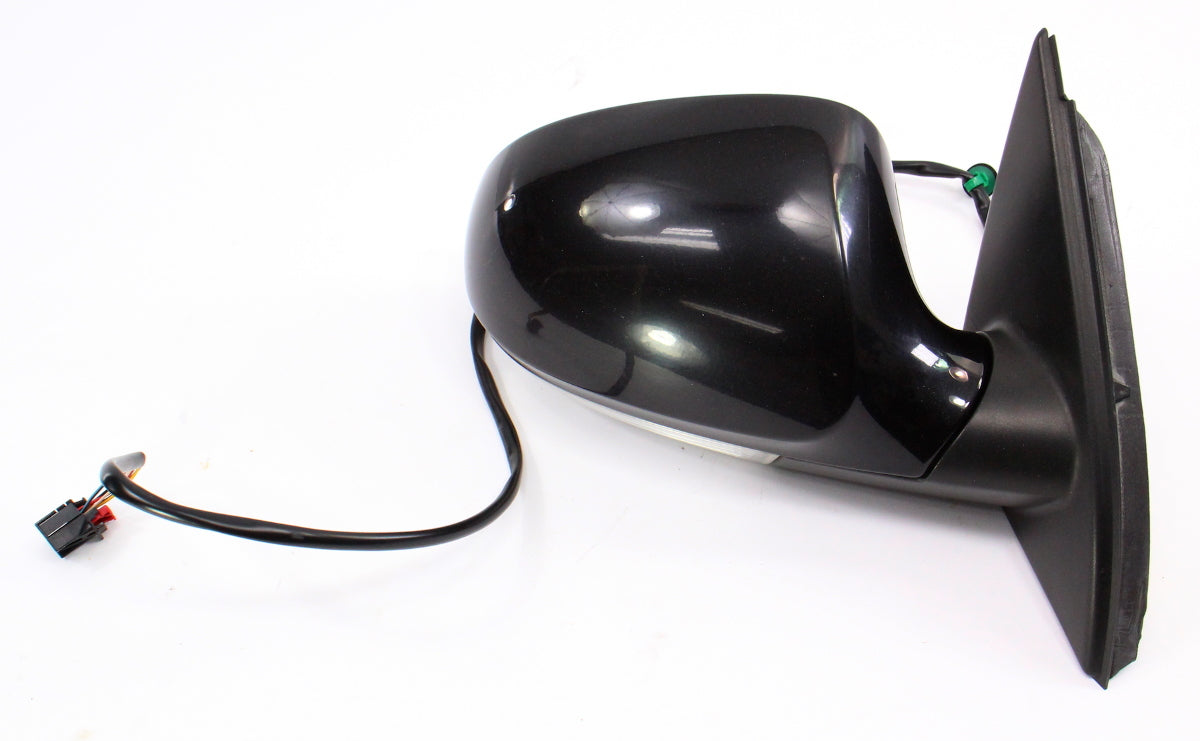 RH Side View Mirror 06-10 VW Passat B6 Door LC9X Deep Black Pearl - Genuine -