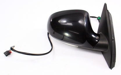 RH Side View Mirror 06-10 VW Passat B6 Door LC9X Deep Black Pearl - Genuine -