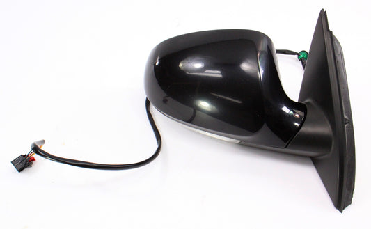 RH Side View Mirror 06-10 VW Passat B6 Door LC9X Deep Black Pearl - Genuine -