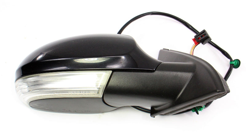 RH Side View Mirror 06-10 VW Passat B6 Door LC9X Deep Black Pearl - Genuine -