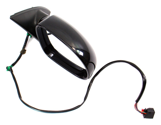 RH Side View Mirror 06-10 VW Passat B6 Door LC9X Deep Black Pearl - Genuine -