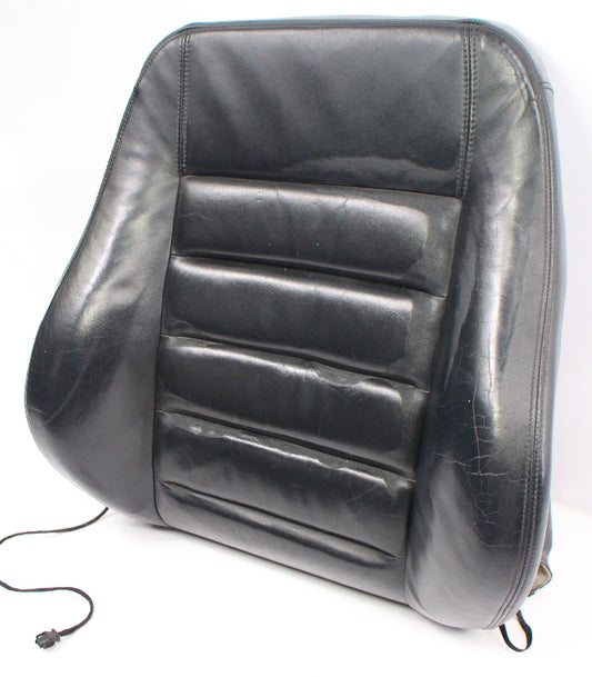 RH Front Black Leather Seat Back Rest 00-02 Audi S4 B5 - Sport Seat - Genuine