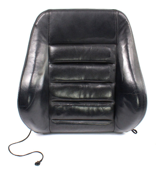 RH Front Black Leather Seat Back Rest 00-02 Audi S4 B5 - Sport Seat - Genuine
