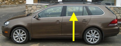 LH Rear Door Window Side Exterior Glass 09-14 VW Jetta Sportwagen MK5 MK6 -