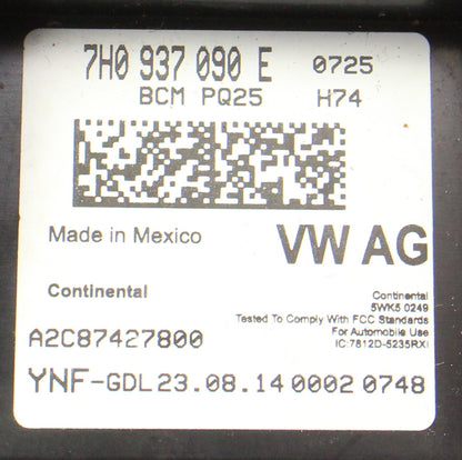Body Control Module BCM 2015-2016 VW Jetta MK6 - Genuine - 7H0 937 090 E